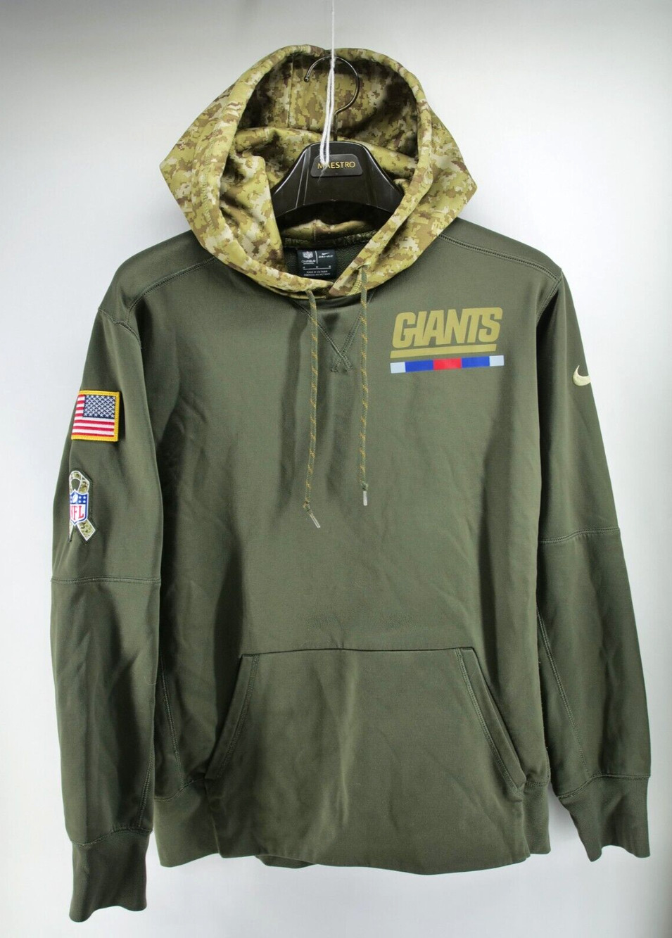 New York Giants‎ Men's Nike Salute To Service On-Field Hoodie Camouflage  Medium